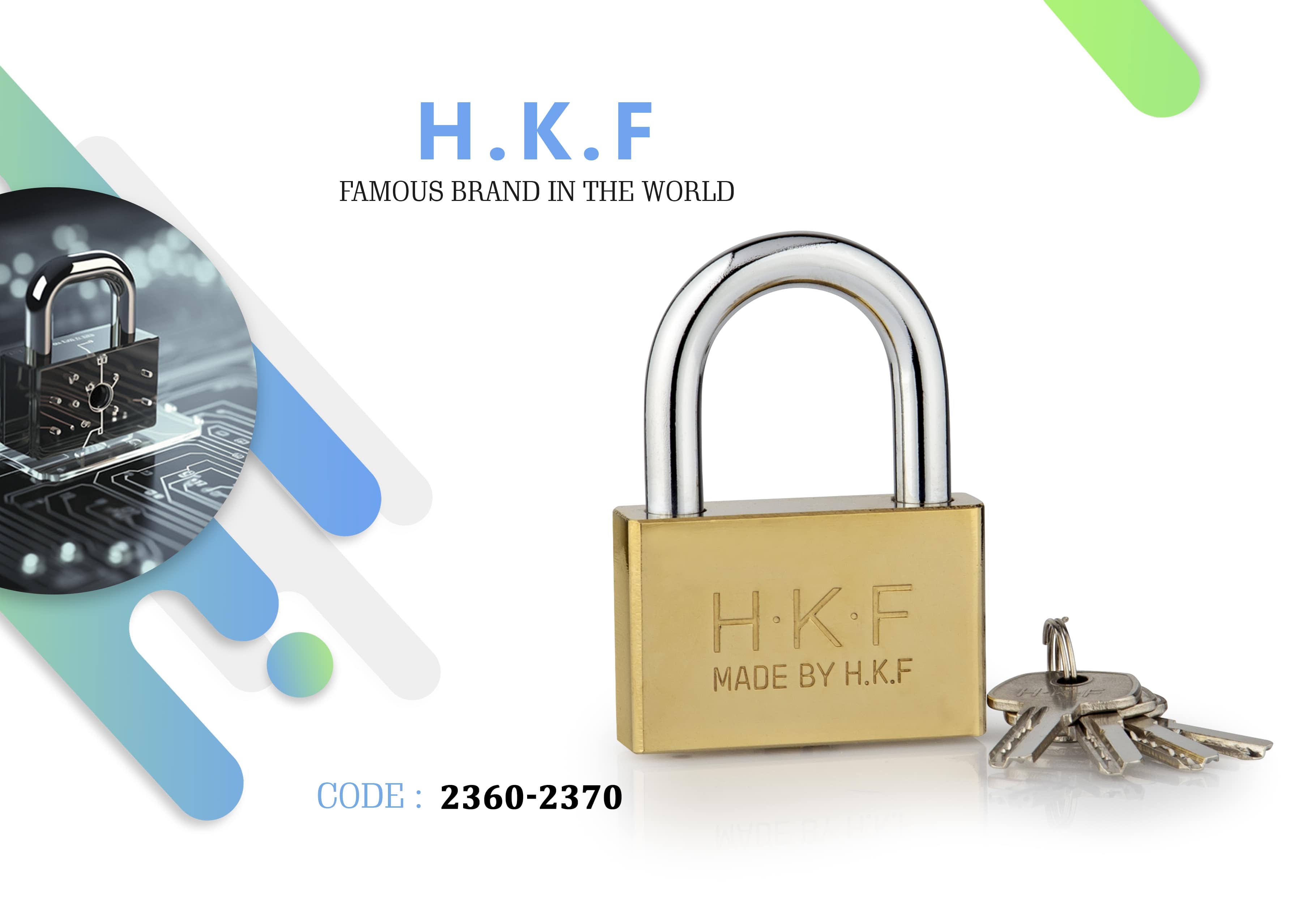 قفل آویز طلایی