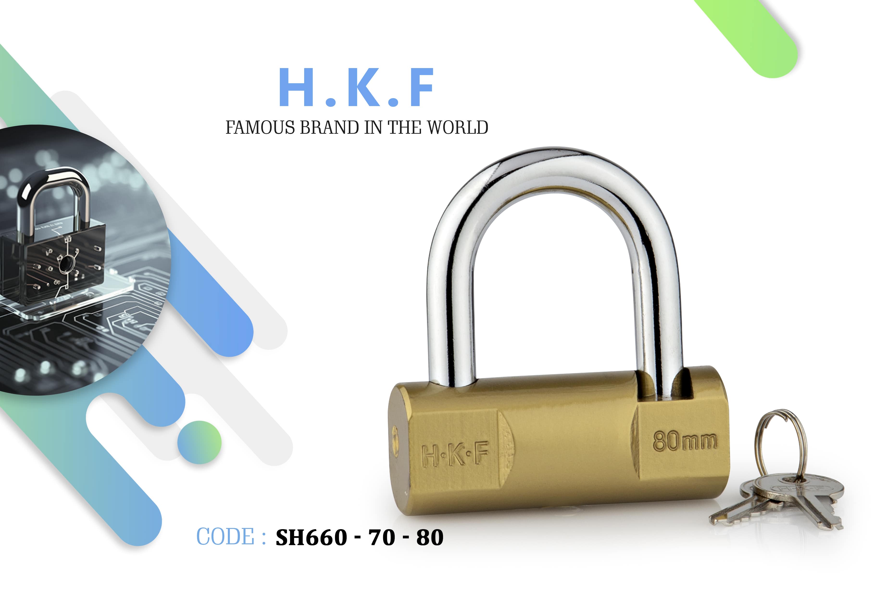 قفل آویز طلایی طرح ویرو ایتالیا