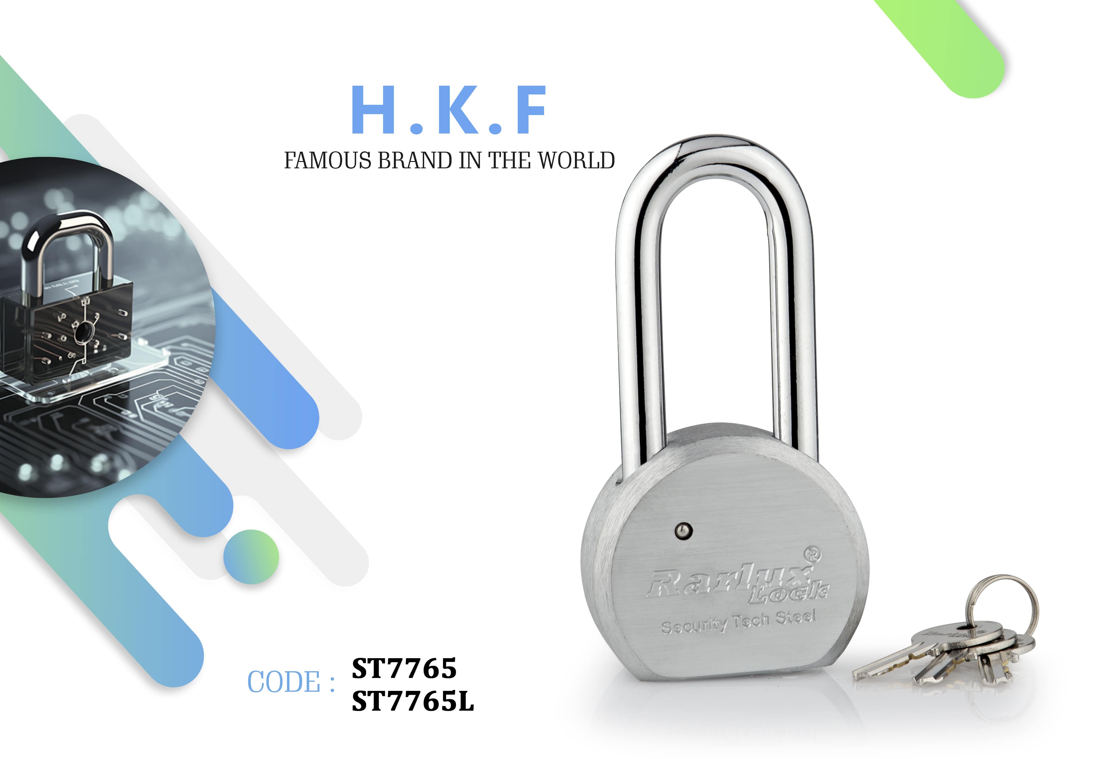 قفل آویز استیل کوتاه و بلند